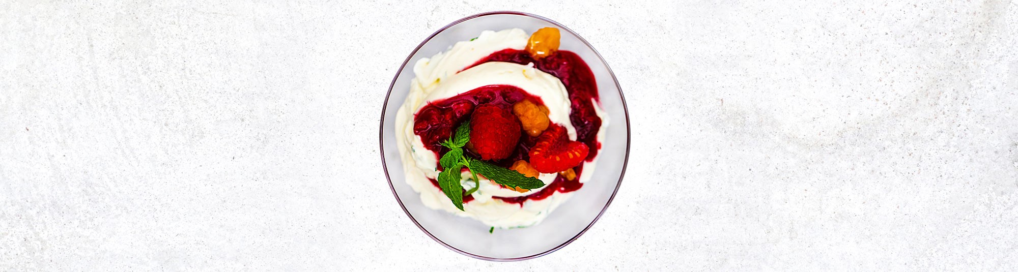 Hallonkompott med hjortronmylta