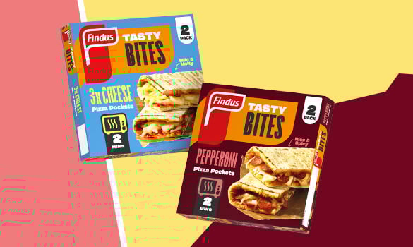 Tasty bites pizza pockets 