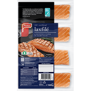 Laxfilé Findus förpackning