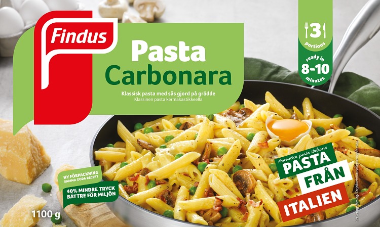 Findus Pasta carbonara förpackning