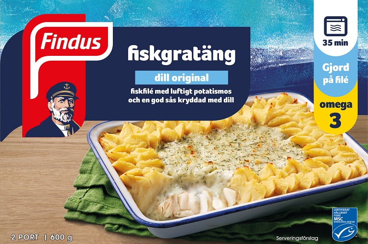 Findus Fiskgratäng förpackning