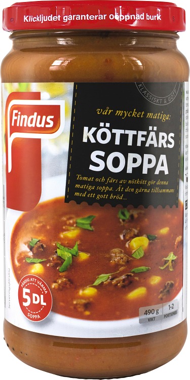 köttfärssoppa på burk