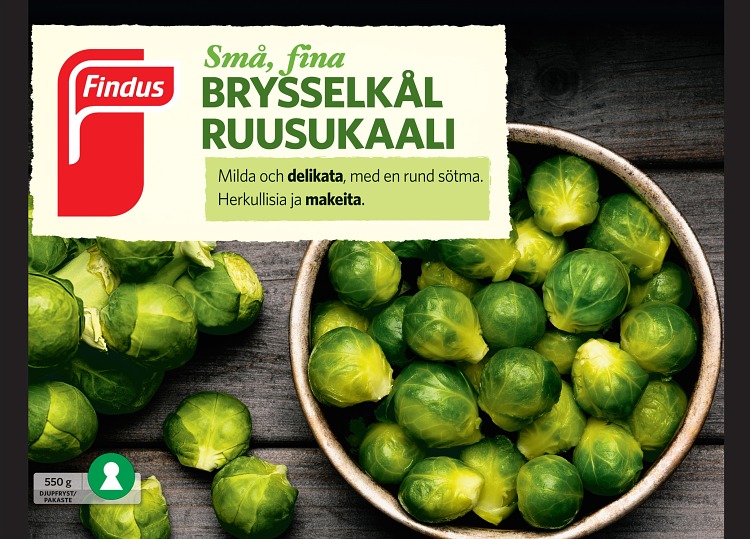 förpackningsomslag brysselkål