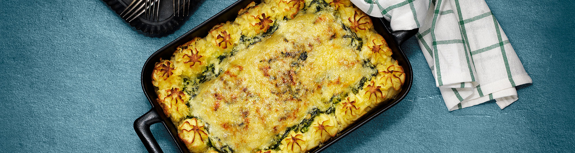 Krämig fiskgratäng Florentine