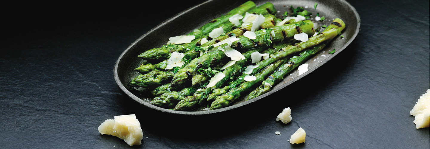 Grillad sparris med parmesan