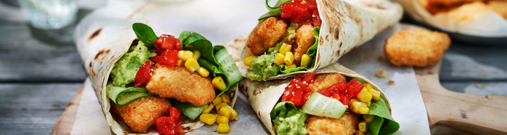 Fishwrap med avokadokräm