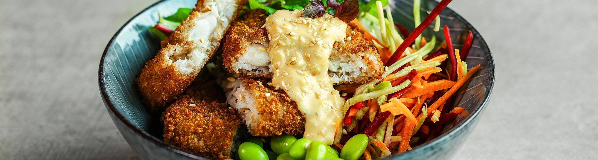 Fishbowl med glutenfria fiskfiléer