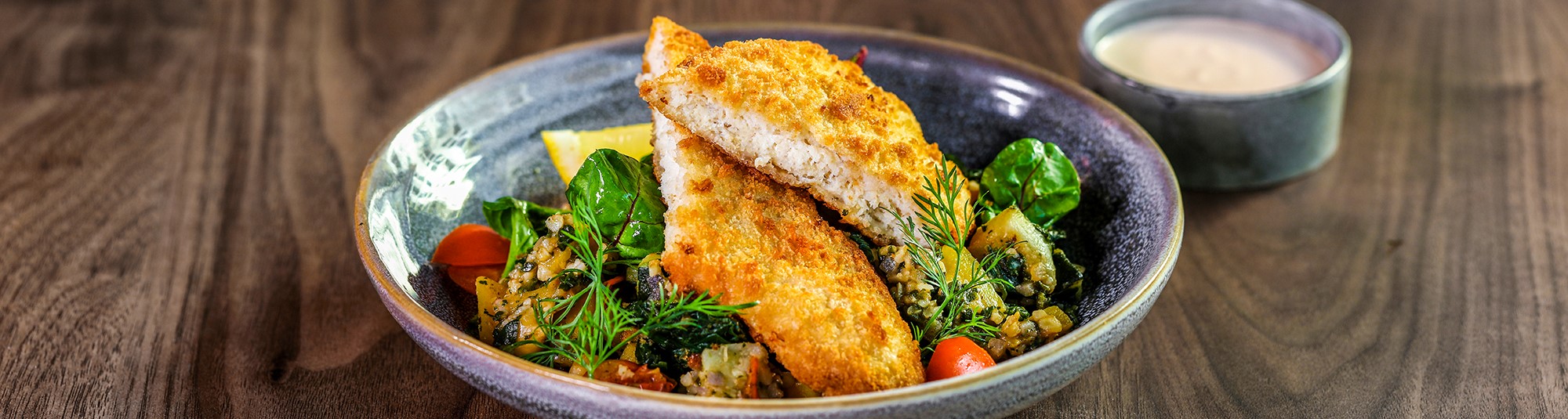 Glutenfria Fiskfiléer med Bulgurmix