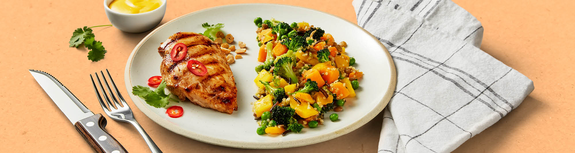 Grillad kycklingfilé med Quinoamix